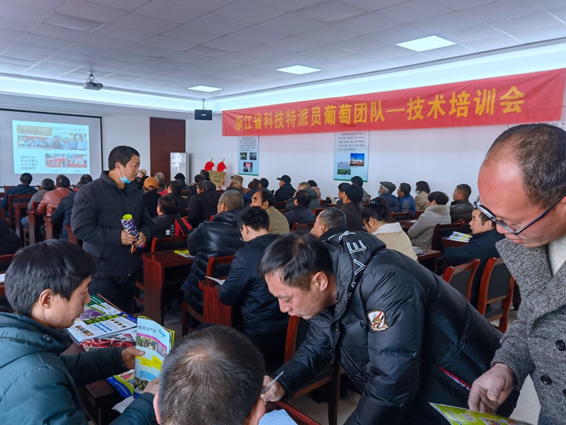 浦江浙農(nóng)組織開展&ldquo;天工墨玉&rdquo;葡萄冬季修剪現(xiàn)場培訓(xùn)會