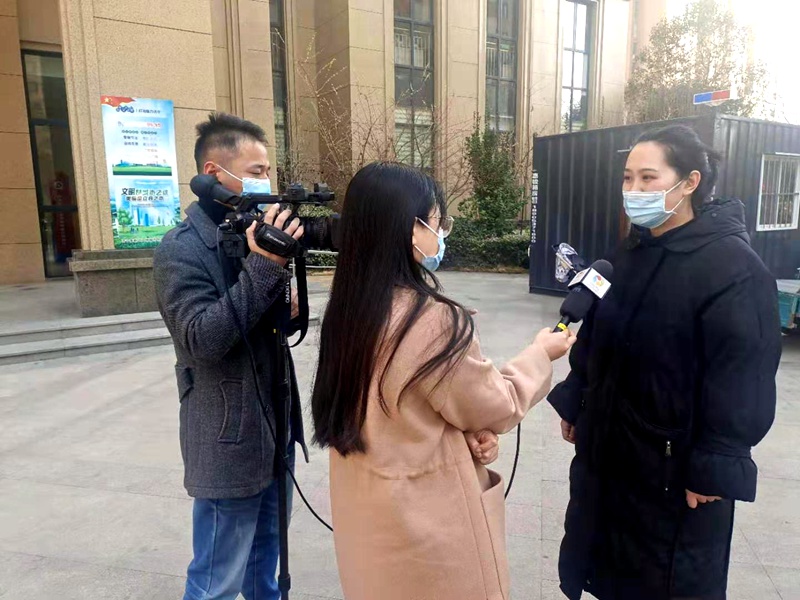 濟寧高新區電視臺對華都&middot;金色蘭庭&ldquo;智慧社區&rdquo;建設進行報道